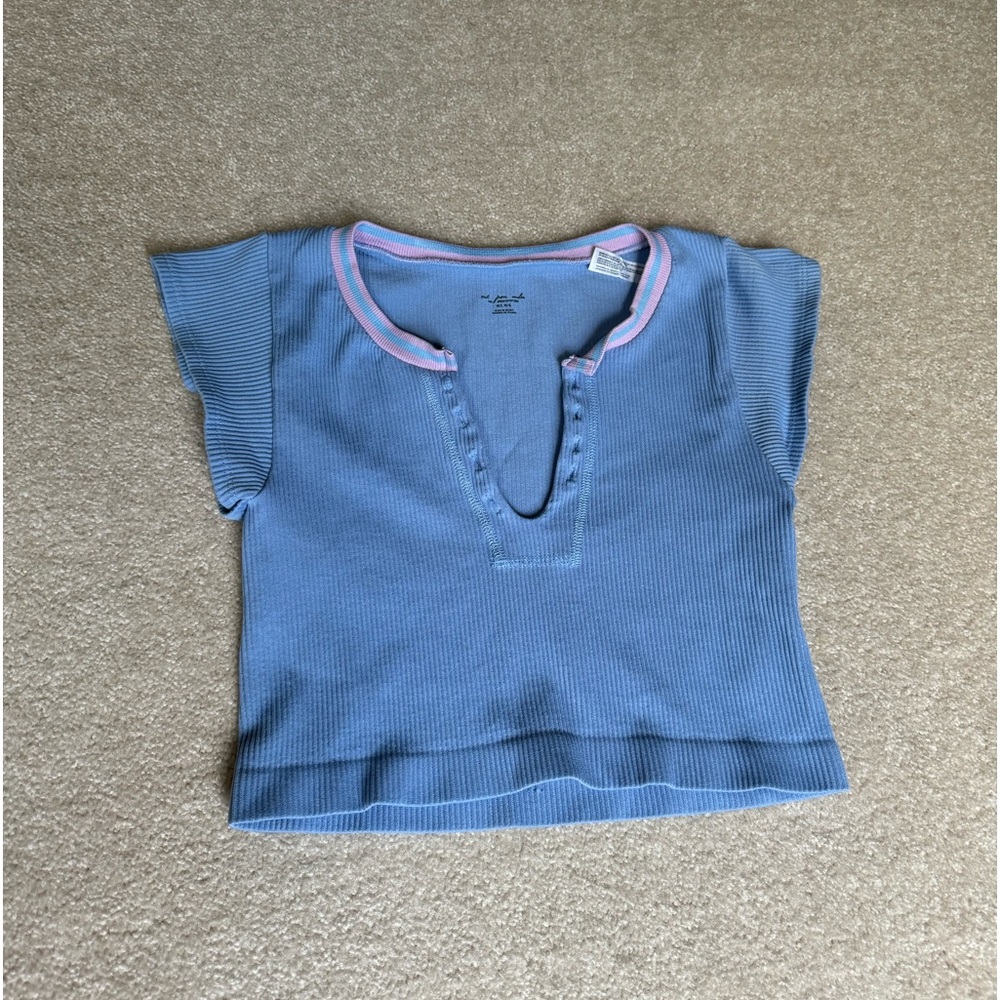 Urban Outfitters Out From Under Blue Go For Gold Seamless Crop Top